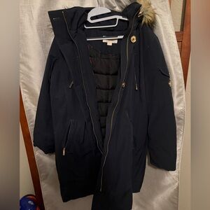 Woman’s Michael Kors Navy Parka XL see description